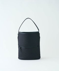 MIYABIYA LAQUOH【撥水加工】篭目柄エンボスボンディング バケツ型2WAYショルダー