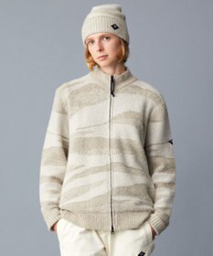 JOSEPH ABBOUD MOUNTAIN 【イタリア糸使用/軽量】ブークレーカモフラージュ ニット帽