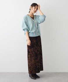 CRAFT STANDARD BOUTIQUE クラッシュベロアサイドスリットスカート