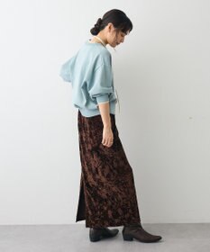 CRAFT STANDARD BOUTIQUE クラッシュベロアサイドスリットスカート