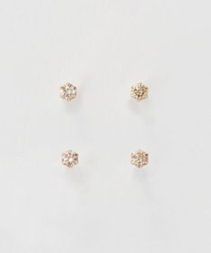 Phoebe 【K10】一粒ダイヤモンドピアス　ローズゴールド