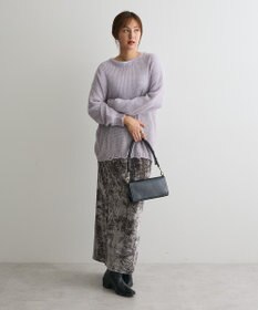 CRAFT STANDARD BOUTIQUE クラッシュベロアサイドスリットスカート