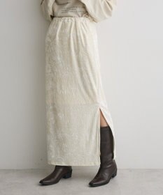 CRAFT STANDARD BOUTIQUE クラッシュベロアサイドスリットスカート