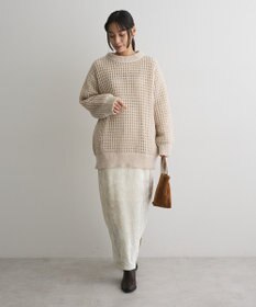 CRAFT STANDARD BOUTIQUE クラッシュベロアサイドスリットスカート
