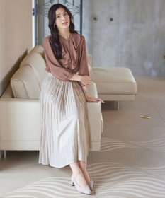 Tiaclasse 【洗える】フリルブラウス