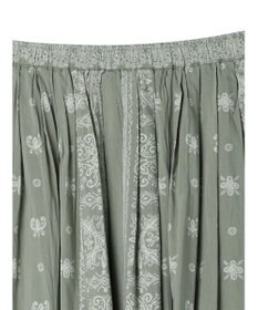 CRAFT STANDARD BOUTIQUE パネル柄マキシギャザースカート