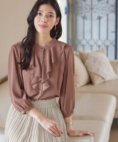 Tiaclasse 【洗える】フリルブラウス