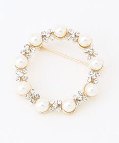 ANY 【2セット】【親子で使える】パールビジューブローチ