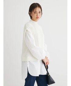 Green Parks ニットソードッキングチュニック