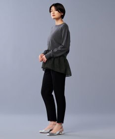 uncrave ウール ナイロン ペプラム ニット（uncrave STANDARD）