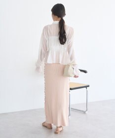 earth music&ecology シャーリングストライプシャツ