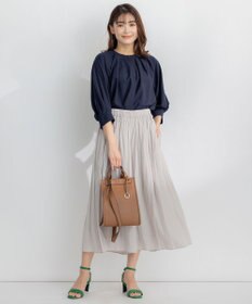 組曲 S 【WEB限定】シアーカルゼ ドルマンスリーブ ブラウス