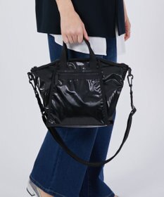 LeSportsac TOP HANDLE CONV TOTE/ブラックシャイン