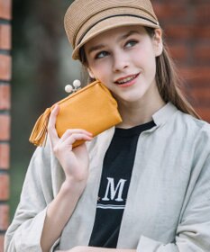 UNBILLION 【テレビ ドラマ着用アイテム】perche アクリル玉がま口2つ折り財布