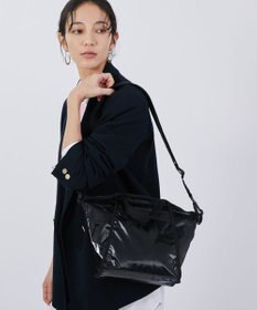 LeSportsac TOP HANDLE CONV TOTE/ブラックシャイン