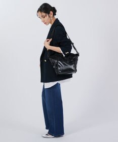 LeSportsac TOP HANDLE CONV TOTE/ブラックシャイン