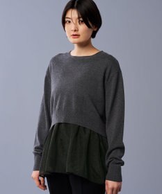 uncrave ウール ナイロン ペプラム ニット（uncrave STANDARD）