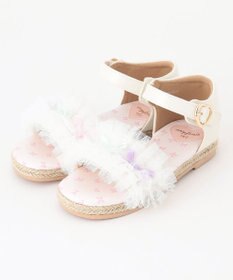 ANY KIDS チュールフリル サンダル