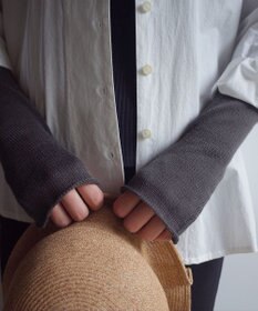 AND WOOL 〈上質な素材と手仕事から生まれた優しいニット〉コットンシルクカシミヤのアームカバー