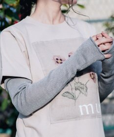 AND WOOL 〈上質な素材と手仕事から生まれた優しいニット〉コットンシルクカシミヤのアームカバー