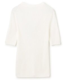 uncrave ラスターシアーニット ワイドリブトップス