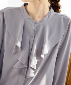 Tiaclasse 【洗える】フリルブラウス