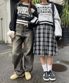 WEGO ラインリブフラッフィーショートニット