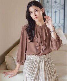 Tiaclasse 【洗える】フリルブラウス