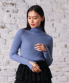 Green Parks ・Ｐｅｔｉｔ　Ｆｌｅｕｒ　ボトルネックリブニット