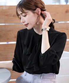 Tiaclasse 【洗える】フリルブラウス