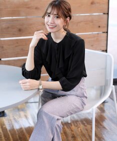 Tiaclasse 【洗える】フリルブラウス