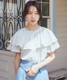 earth music&ecology ケープブラウス