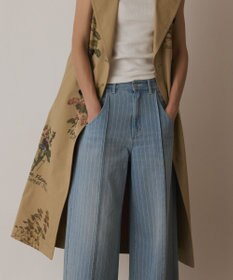 GRACE CONTINENTAL プリントトレンチワンピース