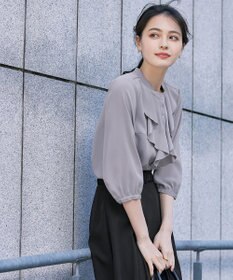 Tiaclasse 【洗える】フリルブラウス