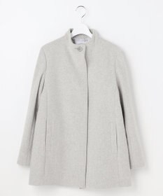 J.PRESS LADIES ショートビーバー ミディ丈 スタンドカラー コート