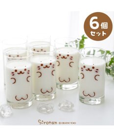 Mother garden しろたん グラス 6個セット 《全身柄》