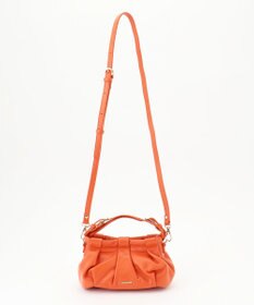 LA BAGAGERIE シープレザー　ギャザーミニマムバッグ