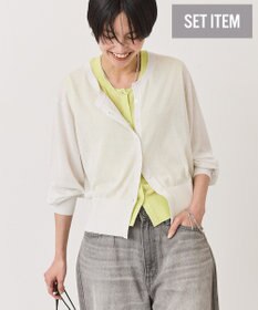 AMERICAN HOLIC 【2SET・接触冷感】カーディガン+ノースリーブニット
