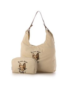 UNBILLION カシュカシュ cachecache / アニマルドローイング刺繍ナイロントート