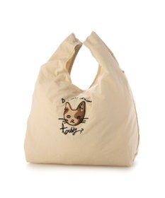UNBILLION カシュカシュ cachecache / アニマルドローイング刺繍ナイロントート