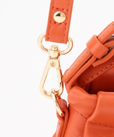 LA BAGAGERIE シープレザー　ギャザーミニマムバッグ