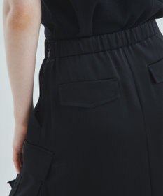 GRACE CONTINENTAL サテンミリタリーロングスカート