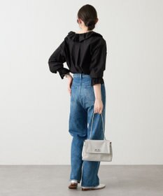 russet ソフトレザーフラップミニトートバッグ(CE-1674)