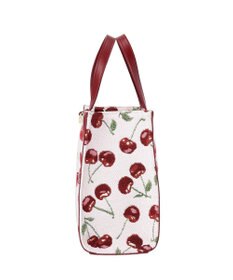 Maison de FLEUR チェリー柄ゴブラン２Ｗａｙスクエアトートバッグ