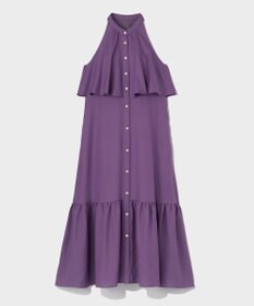 GRACE CONTINENTAL リネンライクホルタードレス