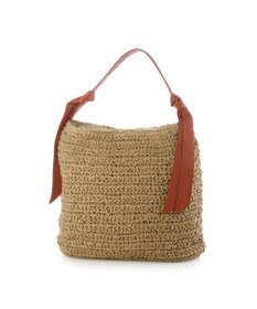 UNBILLION カシュカシュ cachecache / 下がりグログラン地柄編みトート カゴバッグ