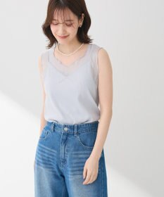 Green Parks ・ＳＵＧＡＲ　ＳＰＯＯＮ　シアー切替タンクトップ