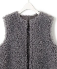 ICB 【リバーシブル着用可能】フェイクムートン ジレ