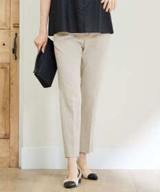 自由区 【接触冷感・UVカット・吸水速乾・洗える】シェルタリングテーパード パンツ ベージュ