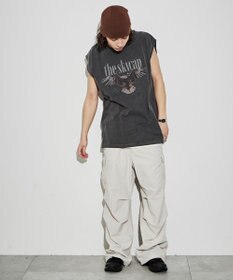 WEGO 【ユニセックス着用アイテム/手洗い可】ピグメントグラフィックノースリーブ